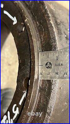 12 Cast Iron Pulley for IHC Famous Hit Miss Gas Engine with 7 3/8 3 Bolt Mount