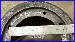 12 Cast Iron Pulley for IHC Famous Hit Miss Gas Engine with 7 3/8 3 Bolt Mount