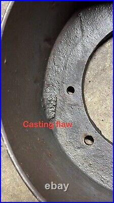 12 Cast Iron Pulley for IHC Famous Hit Miss Gas Engine with 7 3/8 3 Bolt Mount