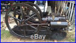 12hp Reid Gas Engine. Oilfield, Hit & miss engine. Antique motor