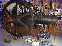 16 HP Acme / Jones Gas Engine Antique Oil Field Engine Hit and Miss