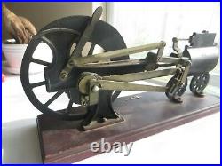 1900's Hit-N-MISS PATENT DEMO DISPLAY STEAM ENGINE HAND CRANK BEAUTIFUL DISPLAY