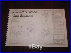 1902 Parsell and Weed Hit and Miss Engine Model Casting Kit, Plans Castings Hz