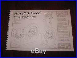 1902 Parsell and Weed Hit and Miss Engine Model Casting Kit, Plans Castings Vrt