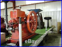 1910 Galloway 7 1/2 H. P. Hit and Miss Engine and Grist Mill with Trailer & Canopy
