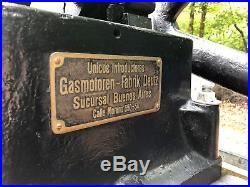 1910 Gasmotoren-Fabrik DEUTZ Otto E10 Side Shaft Hit-&-Miss Gas Engine