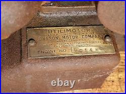 1920's JOHNSON UTILIMOTOR Waukegan Illinois Hit Miss Engine Restoration Project