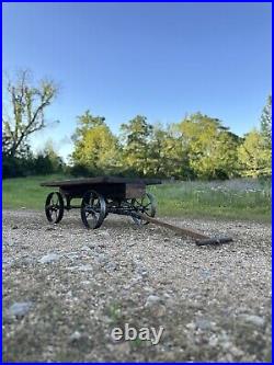 1920s Rebuilt Hit & Miss Engine Truck/ Cart Cast Iron Hardware Display