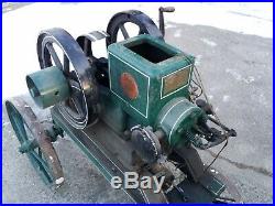 1923 Fuller & Johnson Model N 2.5 HP Hit-&-Miss engine on cart