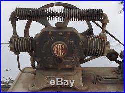 1927 Champion Air Compressor Brass Era Pre-16 Hit&Miss Old Gas Engine Steam