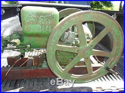 1931 John Deere Type E 1 And 1/2 HP Hit And Miss Engine Runs Great S/n 324144