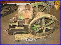 1934 JOHN DEERE TYPE E HIT'N MISS 1.5 HP 600 RPM STATIONARY ENGINE. CAN SHIP