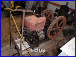 1 1/2 hp, ECONOMY, Antique Motor, Hit-N-Miss, Old Gas Engine, #264834, Skids
