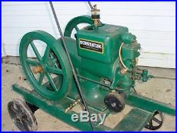 1 1/2 hp IHC McCormick Deering M Hit Miss Gas Engine With Correct Cart