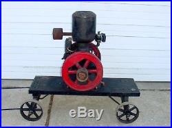 1 1/2 hp Novo Hit Miss Gas Engine With Wico Magneto & Cart