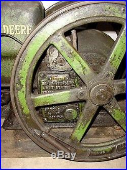 1 1/2hp John Deere Hit Miss Gas Engines Nice Original & Parts Engine NO RESERVE