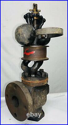 1-1/4 WATERS BOSTON Vertical 2 Fly Ball Governor Steam Hit Miss Engine Cast Iron