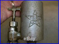 1/2 PINT POWELL ADMIRAL OILER NICKEL PLATED Hit and Miss Old Steam Engine