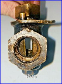 1/2 POWELL Brass Gas Cock Regulating Throttle Valve Oilfield Engine Hit Miss
