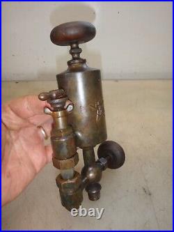1/3 PINT POWELL MIDDY BRASS OILER for Old Oil Field Hit & Miss Gas Engine Nice