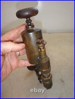 1/3 PINT POWELL MIDDY BRASS OILER for Old Oil Field Hit & Miss Gas Engine Nice