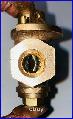 1/4 HAYS Brass Gas Regulating DIAMOND Throttle Valve Oilfield Engine Hit Miss