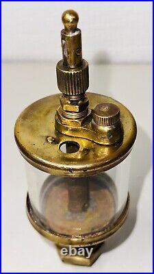 1/4 IHC Brass Cylinder Oiler Hit Miss Engine International Steampunk Vintage