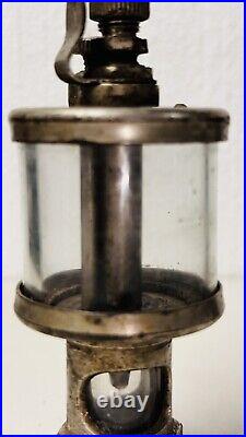 1/4 IHC Nickel Plated Brass Cylinder Oiler Hit Miss Engine Antique Steampunk