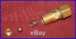1/4 npt 3/8 comp tube Check Valve Gas Engine Hit Miss Fuel Brass Motor Water Oil