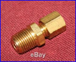 1/8 npt 1/8 comp tube Check Valve Gas Engine Hit Miss Fuel Brass Motor Water Oil