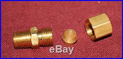 1/8npt 1/4 comp tube Check Valve Gas Engine Hit Miss Fuel Brass Motor Water Oil