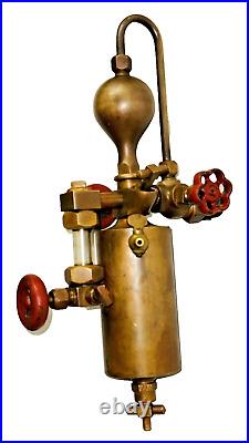 1 Pint MICHIGANLUBRICATOR Brass Hydrostatic Cylinder OILER Steam Engine Hit Miss