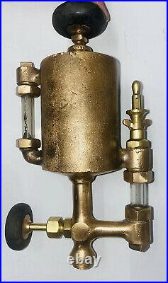 1 Pint POWELL Boson GAS ENGINE Cylinder Brass OILER Hit Miss Oilfield