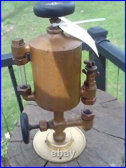 1 Pint POWELL Boson GAS ENGINE Cylinder Brass OILER Hit Miss Oilfield