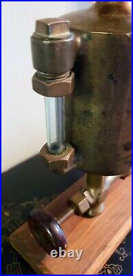 1 Pint POWELL Boson GAS ENGINE Cylinder Brass Oiler Mounted