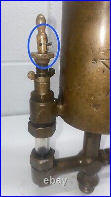 1 Pint POWELL Boson Oilfield ENGINE Cylinder Brass OILER Hit Miss 1/2 NPT