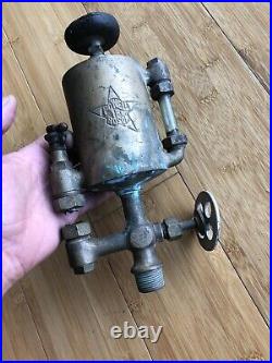 1 Pint Powell Gas Engine Cylinder Oiler Hit Miss Antique Steam Brass Bessemer