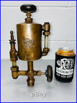 1 Pt Powell Boson Gas Engine Bessemer Cylinder Oiler Hit Miss Antique Steampunk