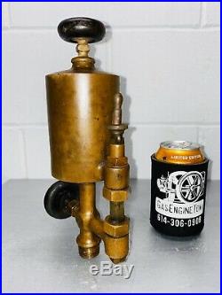 1 Pt Powell Boson Gas Engine Bessemer Cylinder Oiler Hit Miss Antique Steampunk