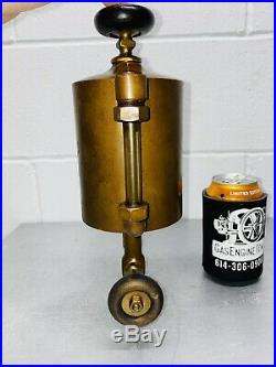 1 Quart Powell Boson Gas Engine Cylinder Oiler Hit Miss Antique Steam Brass