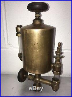 1 Quart Powell Boson Gas Engine Cylinder Oiler Hit Miss Antique Steampunk