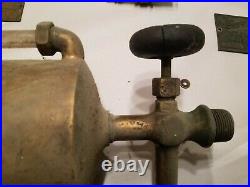 1 Quart Powell Boston Brass Oiler Hit And Miss Gas Engine Oil Field