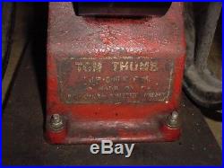 1hp IHC Tom Thumb Hit Miss Gas Engine Early Brass Rod With Butter Churn Bracket