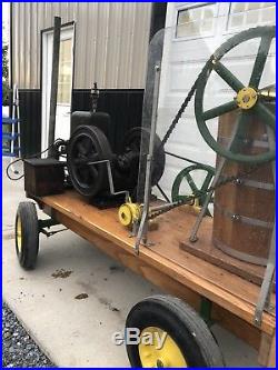 20 Quart Hit And Miss Ice Cream Machine. Antique Tractor. Steam Engine