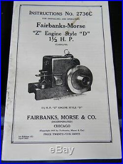 20qt Ice Cream Wagon Fairbanks Morse Z 2hp. Manual's included Hit and Miss style