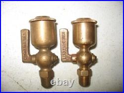 2 Lunkenhiemer Oil gas Primer Cup with Lids Hit Miss Gas Engine