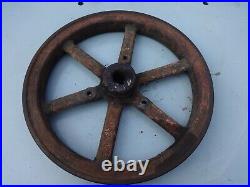 2hp Upright Bessemer Engine Flywheel Hit Miss Oilfield Original Vertical