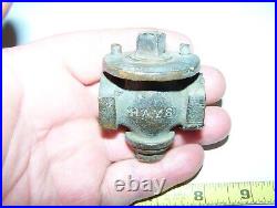 3/8 HAYS Brass Gas Regulating DIAMOND Throttle Valve Hit Miss Engine Oilfield