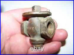 3/8 HAYS Brass Gas Regulating DIAMOND Throttle Valve Hit Miss Engine Oilfield