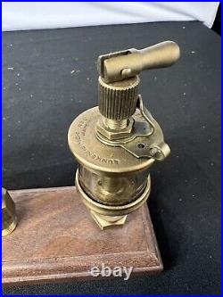 (5) VTG Lunkenheimer Co. Powell Signal Valve Pumper Oiler Steam Engine Display